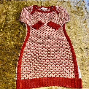 Pink Rose Brand Copper & Cream Sweater Dress